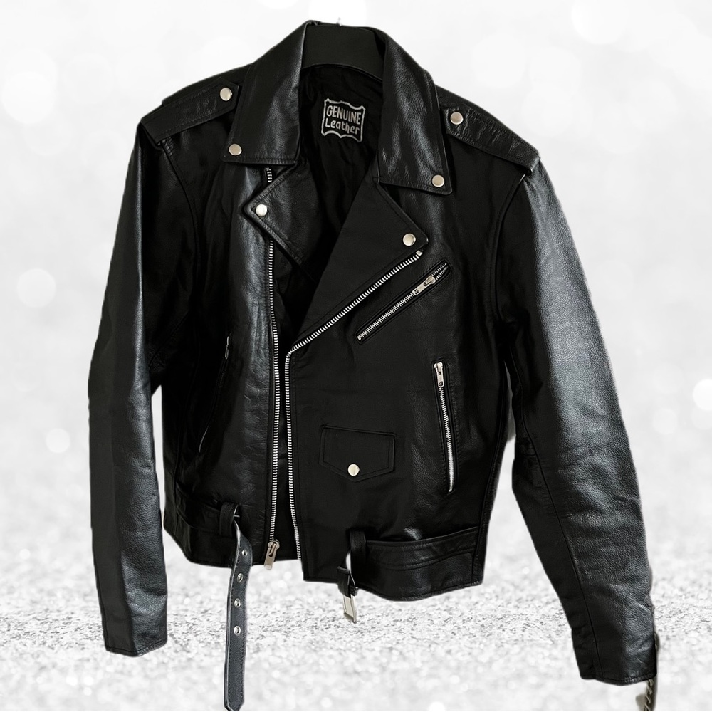 Men’s Genuine Leather Jacket - Black